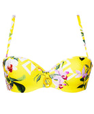 Haut de maillot de bain bandeau brassière Lise Charmel bain Jardin Délice soleil jaune ABB5078-SD