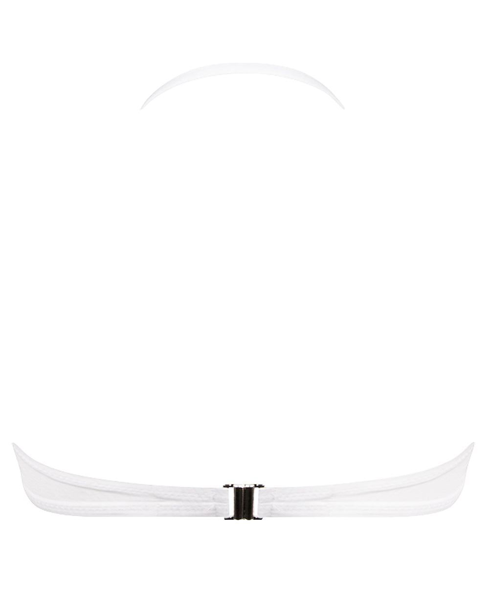 Haut de maillot de bain bandeau coque La Muse des Vagues blanc Antigel Bain EBB7126-VB