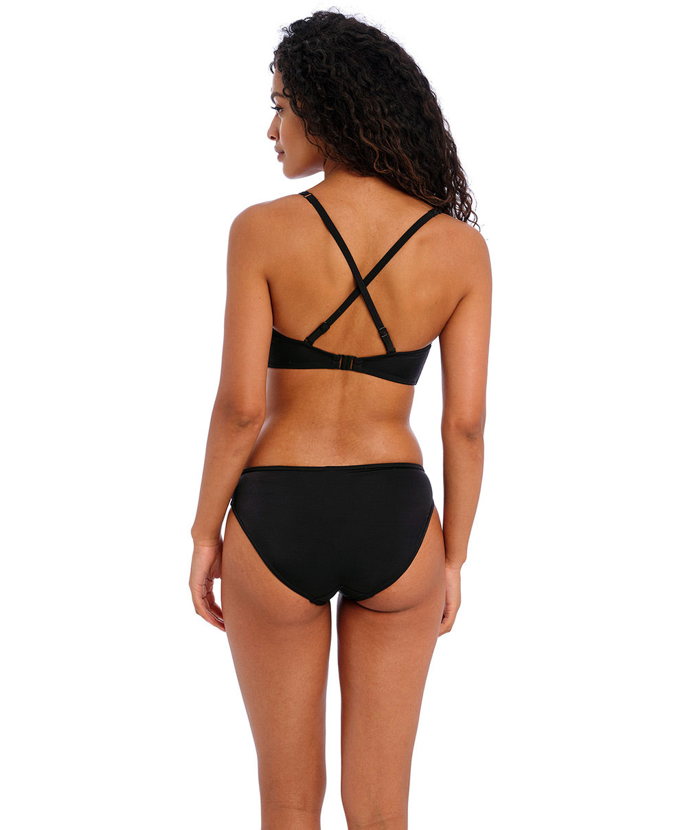 Haut de maillot de bain brassière souple Jewel Cove plain black Freya swim AS7239-PLK