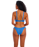 Haut de maillot de bain foulard apex haute décolleté plongeant Nomad Nights atlantic bleu Freya swim AS205413-ALT
