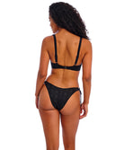 Haut de maillot de bain foulard apex haute décolleté plongeant Nomad Nights noir Freya swim AS205413-BLK