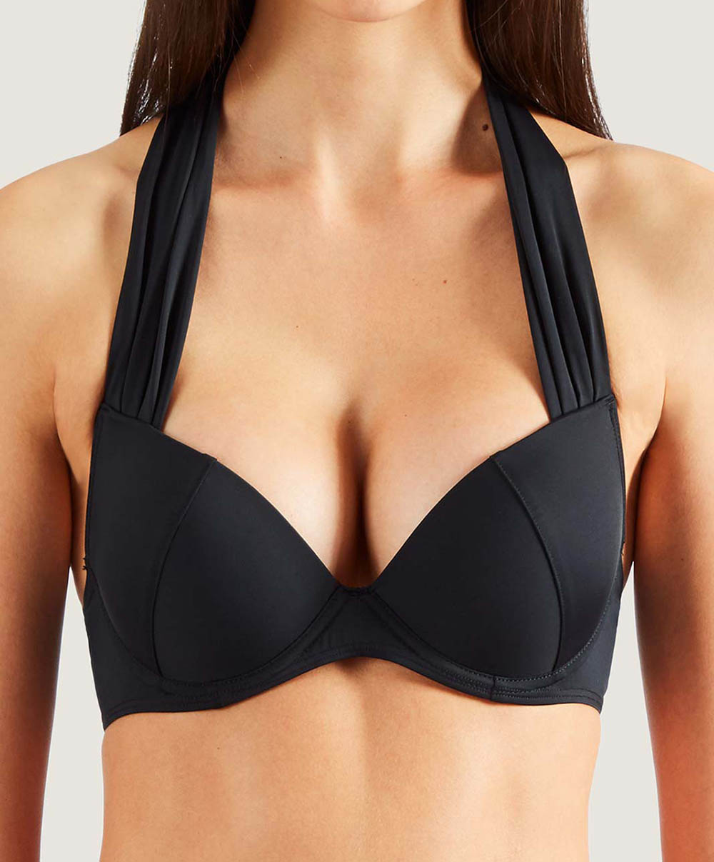 Haut de maillot de bain push-up Douceur de rêve noir Aubade Bain PS08-NOIR