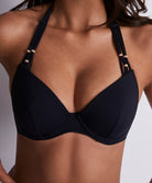 Haut de maillot de bain push-up plunge Aubade Bain Secret Laguna noir 2T08-NOIR
