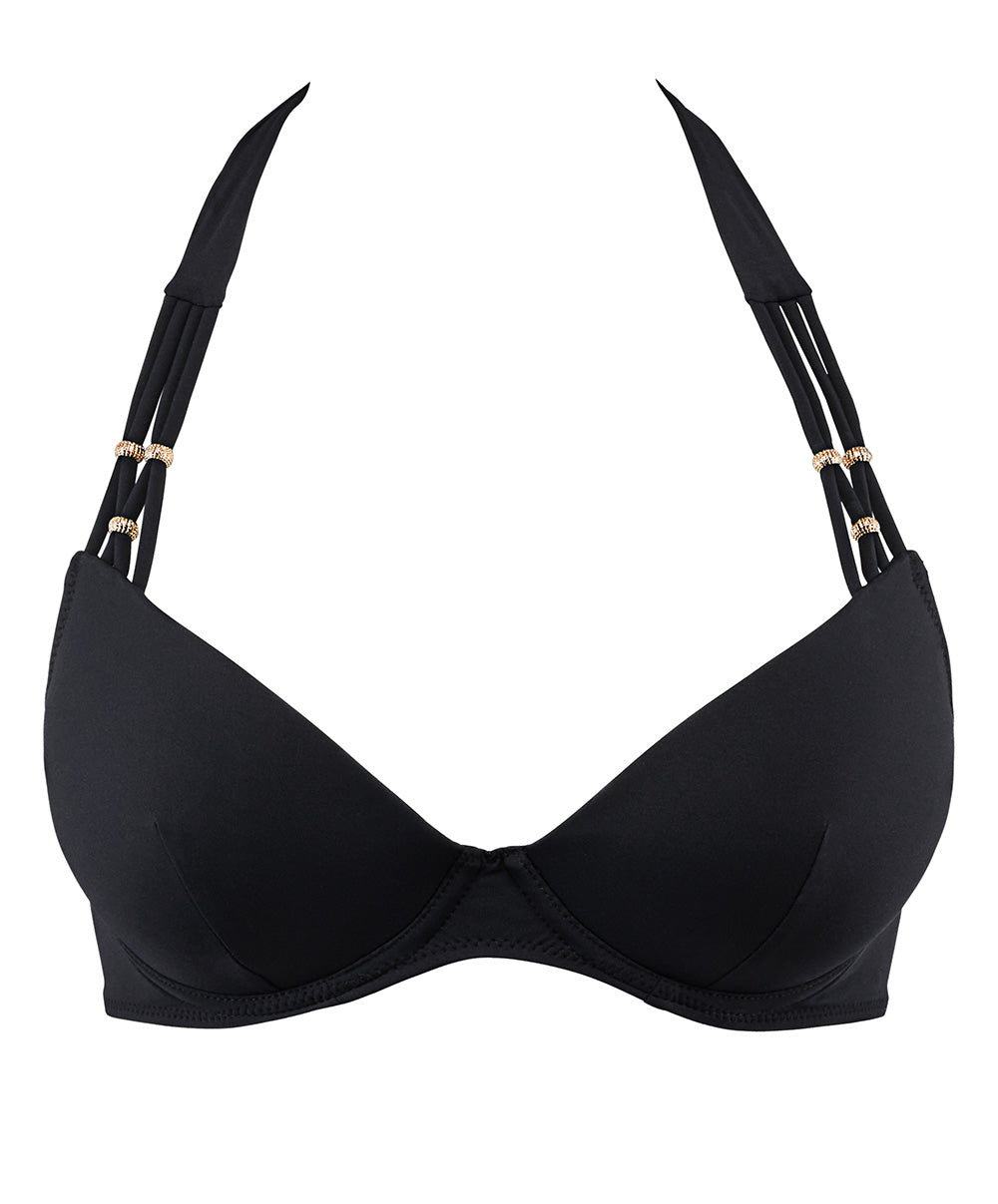 Haut de maillot de bain push-up plunge Aubade Bain Secret Laguna noir 2T08-NOIR