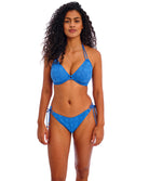 Haut de maillot de bain triangle tour de cou à armatures Nomad Nights atlantic bleu Freya swim AS205404-ALT