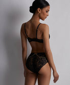 Soutien-gorge foulard emboitant Gold pleasure Black light Aubade IDN13-BLLI