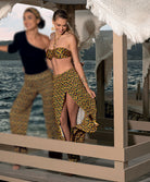 Jupe longue d'été La Muse Africa jaune Antigel Bain ESB5256-JA