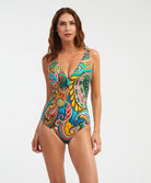 Maillot de bain 1 pièce sans armatures décolleté pongeant Habana Nuria Ferrer Swimwear & Beachwear NF-12215-UNIC-HABANA