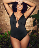 Maillot de bain 1 pièce grande taille Elomi swim Plain sailing Black ES7280-BLK
