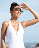 Maillot de bain 1 pièce sans armatures La Muse des Vagues blanc Antigel Bain EBB9226-VB