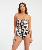 Maillot de bain 1 pièce bustier gainant sans armatures Geo Nuria Ferrer Swimwear & Beachwear NF-9273-UNIC-GEO 3