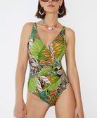 Maillot de bain 1 pièce sans armatures décolleté plongeant Botanic Nuria Ferrer Swimwear & Beachwear NF-12261-UNIC-BOTANIC 3