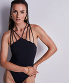 Maillot de bain 1 pièce sexy sans armatures Aubade Bain Secret Laguna noir 2T67-NOIR