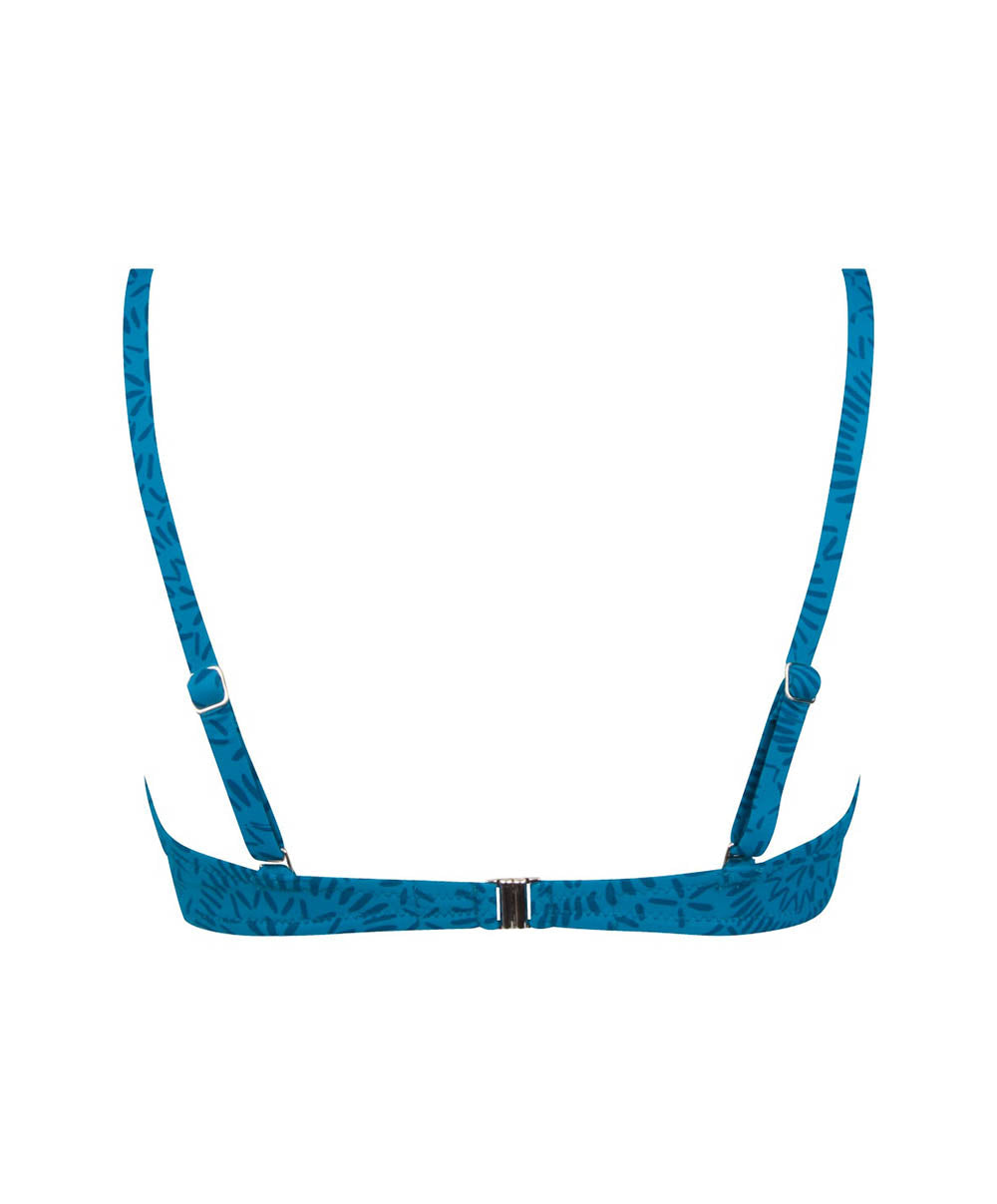 Maillot de bain balconnet couvrant à armatures L'ethnica Bleu canard Antigel Bain EBB6474-BC