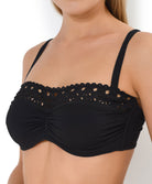 Maillot de bain grande taille bandeau Lise Charmel bain Ajourage Couture noir ABA7415-NO 1