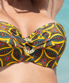 Maillot de bain bandeau coque La Muse Africa jaune Antigel Bain EBB7156-JA