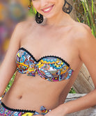 Maillot de bain bandeau coque La Nomade multicolore Antigel Bain EBB7157-EN