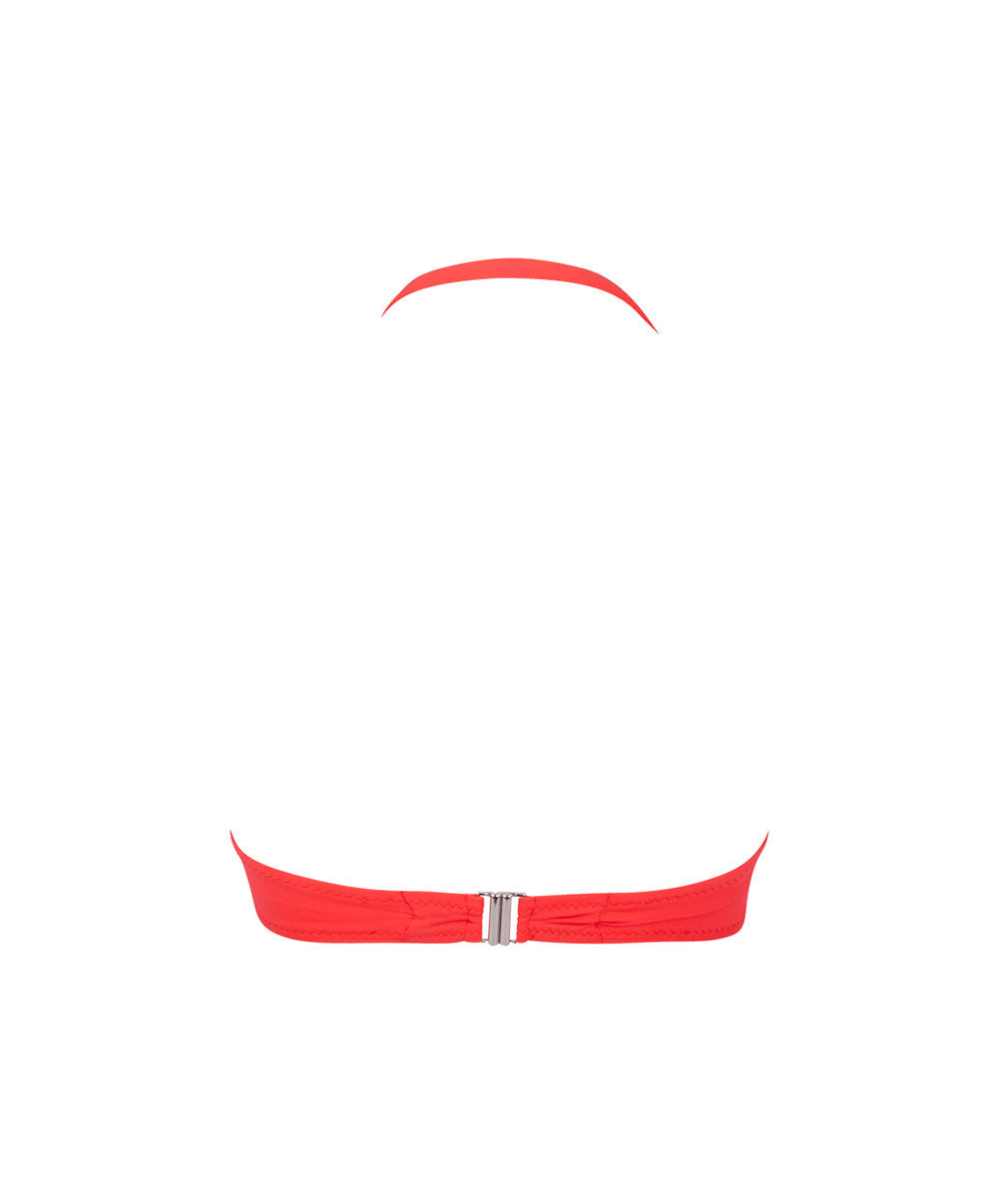 Maillot de bain bandeau coque La Starlette star corail Antigel Bain EBB7105-SC 10