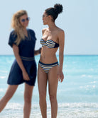 Maillot de bain bandeau coque La Belle à Bord or navy Antigel Bain EBB7175-ON