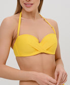 Maillot de bain bandeau coque La Chiquissima jaune Antigel Bain EBB7114-MS