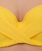 Maillot de bain bandeau coque La Chiquissima jaune Antigel Bain EBB7114-MS