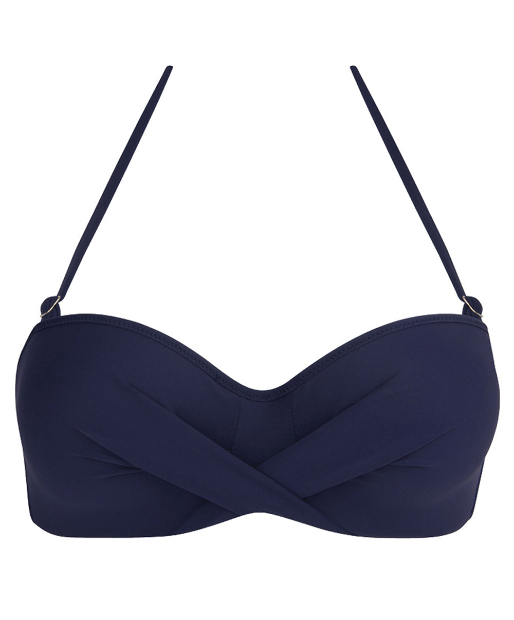 Maillot de bain bandeau coque La Chiquissima marine Antigel Bain EBB7114-MM 1