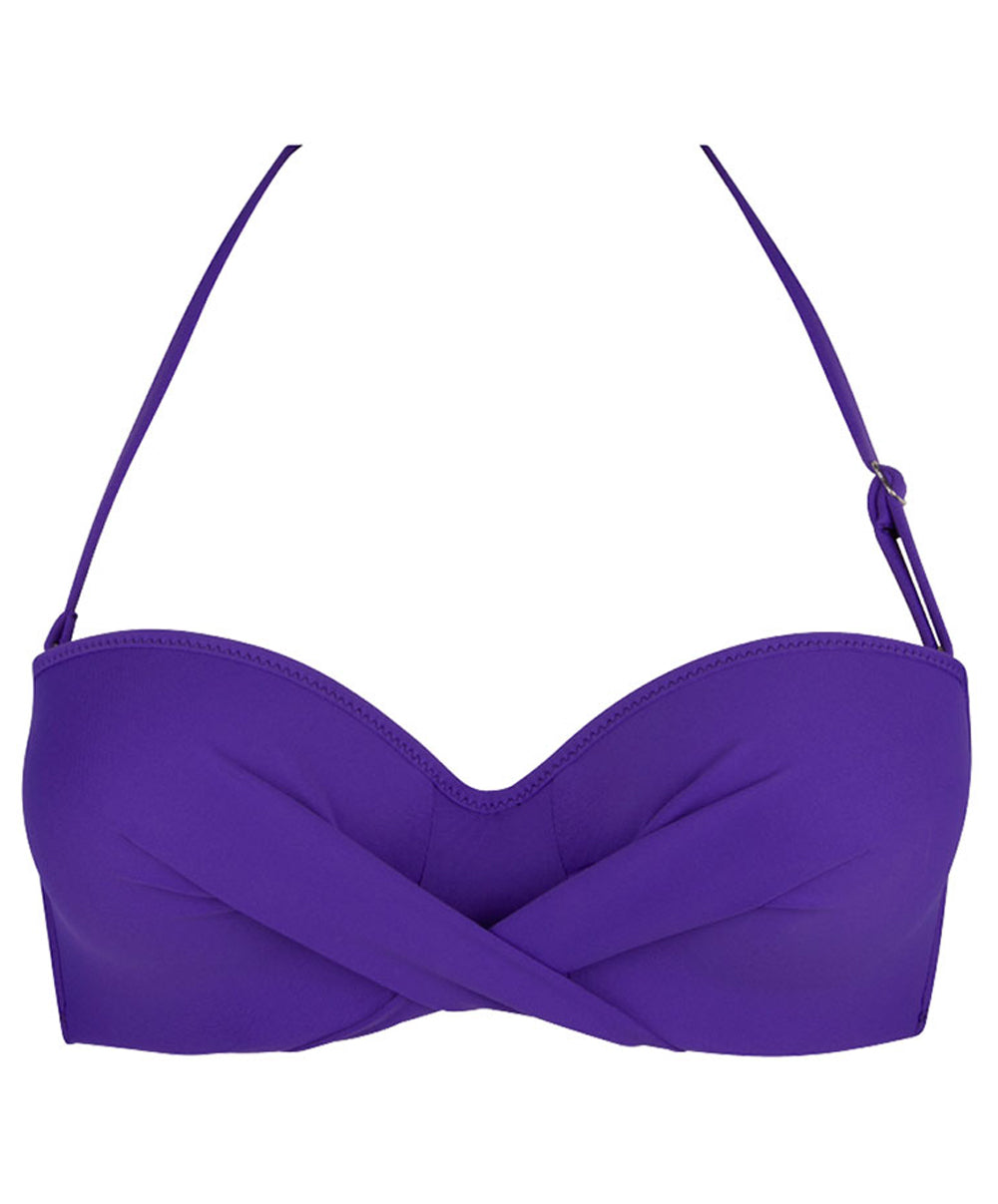 Maillot de bain bandeau coque La Chiquissima purple Antigel Bain EBB7114-MP