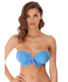 Maillot de bain bandeau paddé armatures multipositions Freya swim Beach Hut bleu AS6791-BMN face