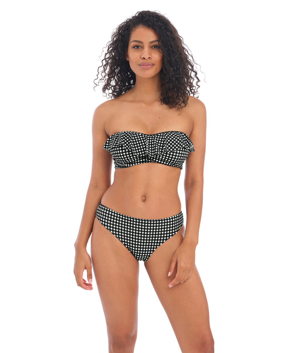 Maillot de bain bandeau paddé armatures multipositions Check In monochrome Freya swim AS201910-MOM