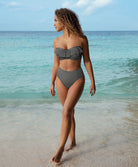 Maillot de bain bandeau paddé armatures multipositions Check In monochrome Freya swim AS201910-MOM