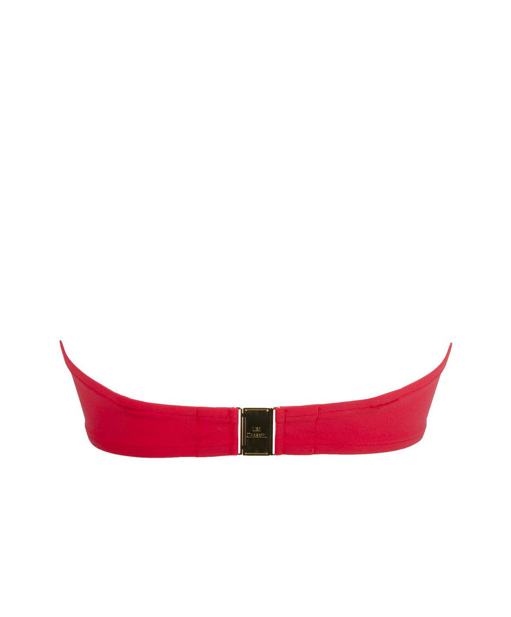 Maillot de bain brassière bonnets profonds Lise Charmel bain Plaisir régate Rouge hibiscus ABB5440-RH