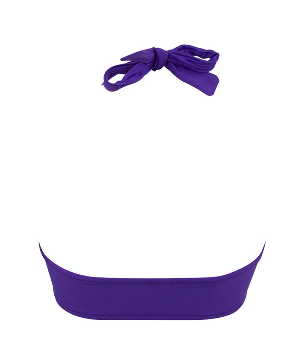 Haut de maillot de bain brassière souple sans armatures La Chiquissima purple Antigel Bain EBB5514-MP 10