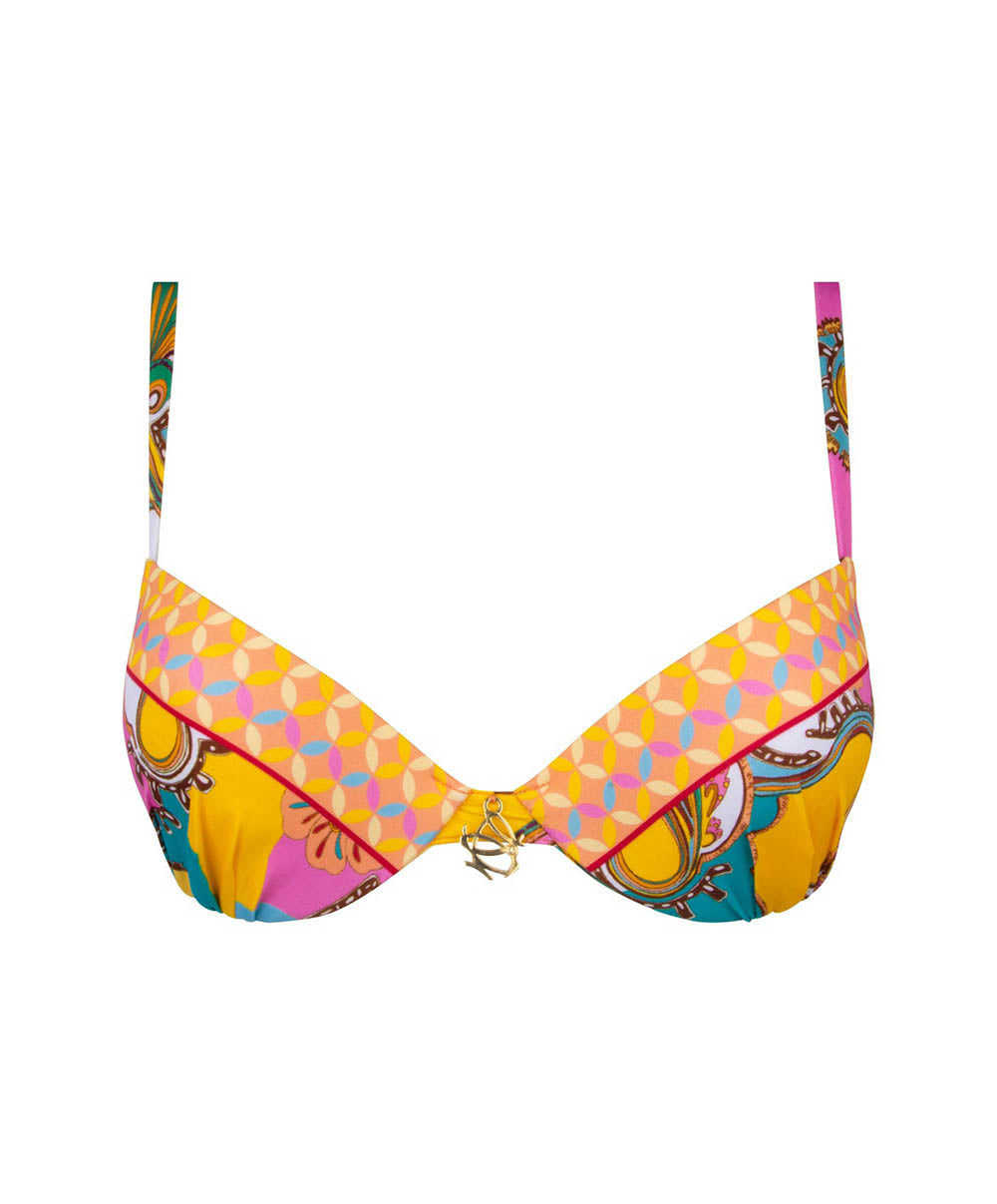 Maillot de bain coque effet push Lise Charmel bain Soleil floral Curcuma ABB8546-CS