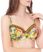 Maillot de bain corbeille bonnets profonds Lise Charmel bain Jungle Panthère jungle nature ABA3529-JN face