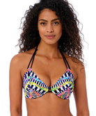 Haut de maillot de bain tour de cou grande taille Electro rave Multicolore Freya swim AS204204-MUI
