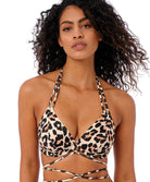 Haut de maillot de bain tour de cou grande taille Animal instinct Natural Freya swim AS203904-NAL