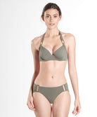 Maillot de bain push-up Aubade Bain Esprit Sauvage kaki NV08-KAKI face