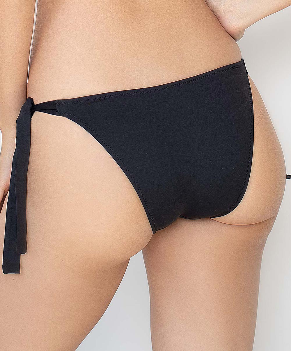 Maillot de bain slip à nouettes bikini La Double Mix noir Antigel Bain EBA0150-NO fashion