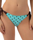 Maillot de bain slip à nouettes bikini La Pois Toujours acqua brun Antigel Bain EBA0122-PA