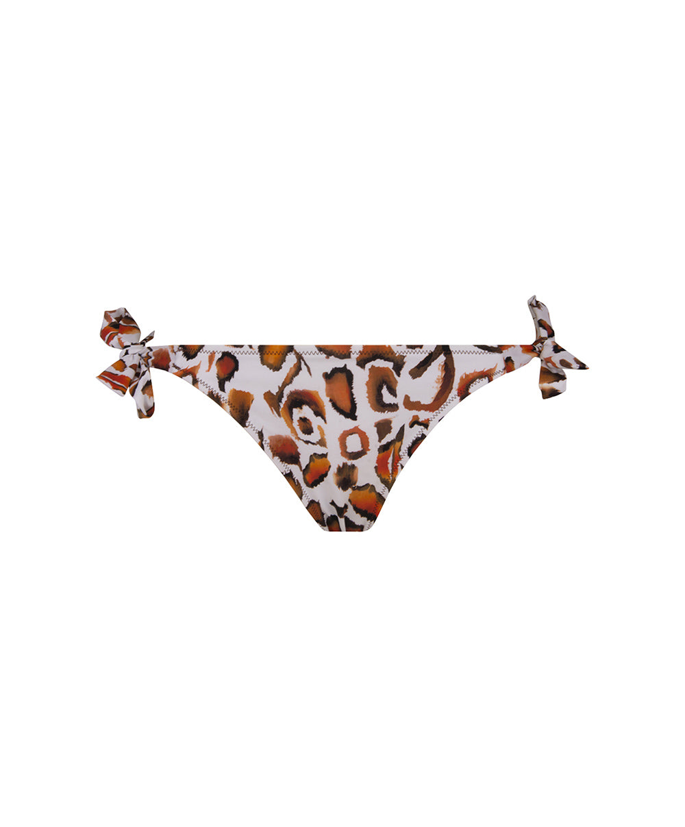 Slip de bain bikini à nouettes La Muse Féline panthère Antigel Bain EBB0146-BF