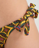 Maillot de bain slip à nouettes bikini La Muse Africa jaune Antigel Bain EBB0156-JA 