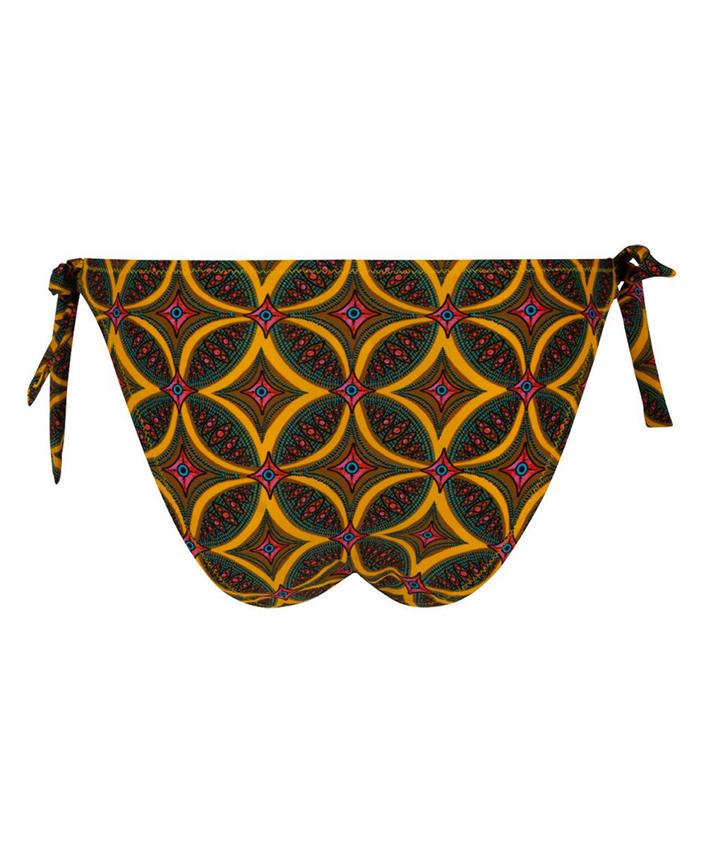 Maillot de bain slip à nouettes bikini La Muse Africa jaune Antigel Bain EBB0156-JA 