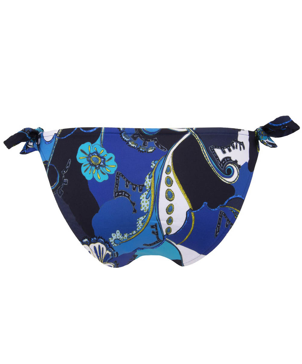 Bas de maillot de bain slip bikini Lise Charmel bain Soleil floral Bleu ABB0146-BF