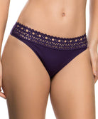Maillot de bain slip taille basse Lise Charmel bain Ajourage Couture indigo ABA0415-AR