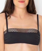 Soutien-gorge de bain bandeau souple La Double Mix noir Antigel Bain EBA7050-NO fashion
