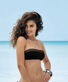 Soutien-gorge de bain bandeau souple La Double Mix noir Antigel Bain EBA7050-NO fashion