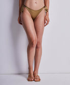 Bas de maillot forme tanga Sunlight glow Antique gold Aubade Bain 2U26-ANTI