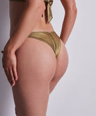 Bas de maillot forme tanga Sunlight glow Antique gold Aubade Bain 2U26-ANTI