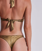 Bas de maillot forme tanga Sunlight glow Antique gold Aubade Bain 2U26-ANTI