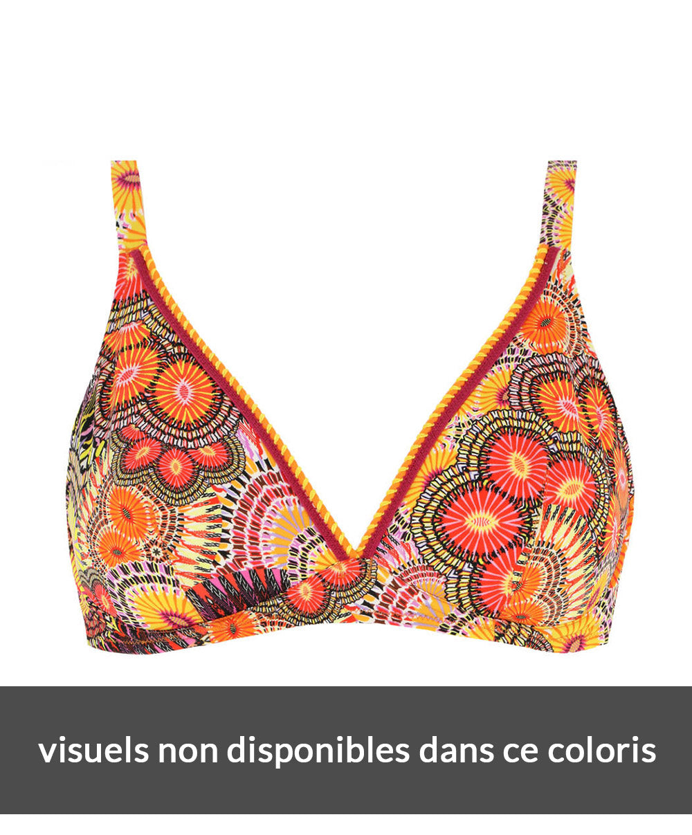 Maillot de bain triangle armatures L'Avatar Antigel bleu Antigel de Lise Charmel FBA3232-BA face